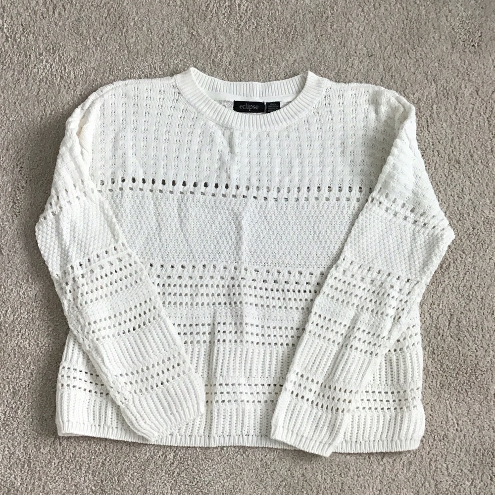 Eclipse Women's Cream Knit Sweater
